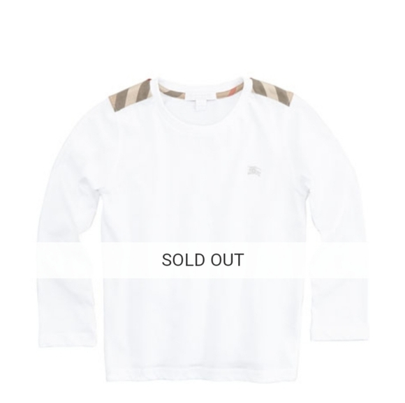 BURBERRY Infant Boys Check-shoulder 100% cotton Longsleeve 12m - Picture 4 of 4